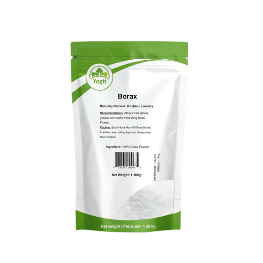 Yogti Borax Powder Laundry Detergent Booster, Pure and Natural, All Purpose Household Cleaner - 1.36kg