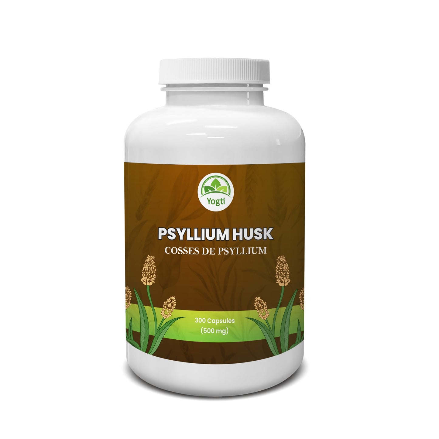 Yogti Psyllium Husk Capsules, 300 Count