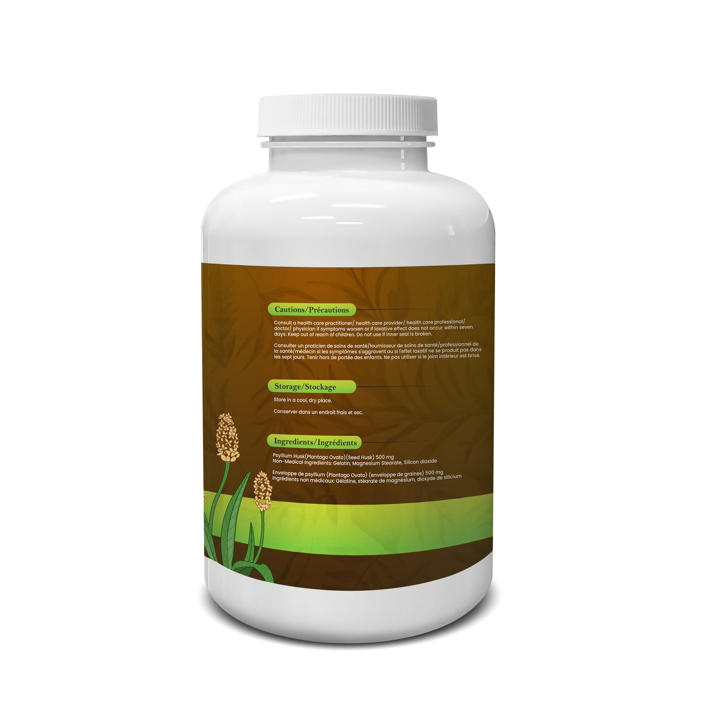 Yogti Psyllium Husk Capsules, 300 Count