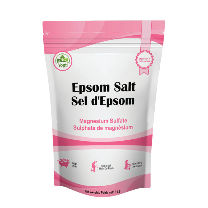 Yogti Epsom Bath Salt, Rosewood - 3LB
