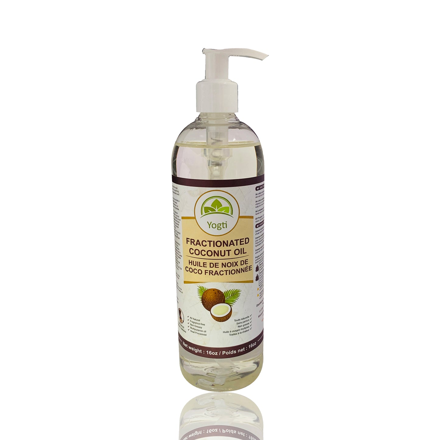 Yogti Fractionated Coconut Oil 16oz