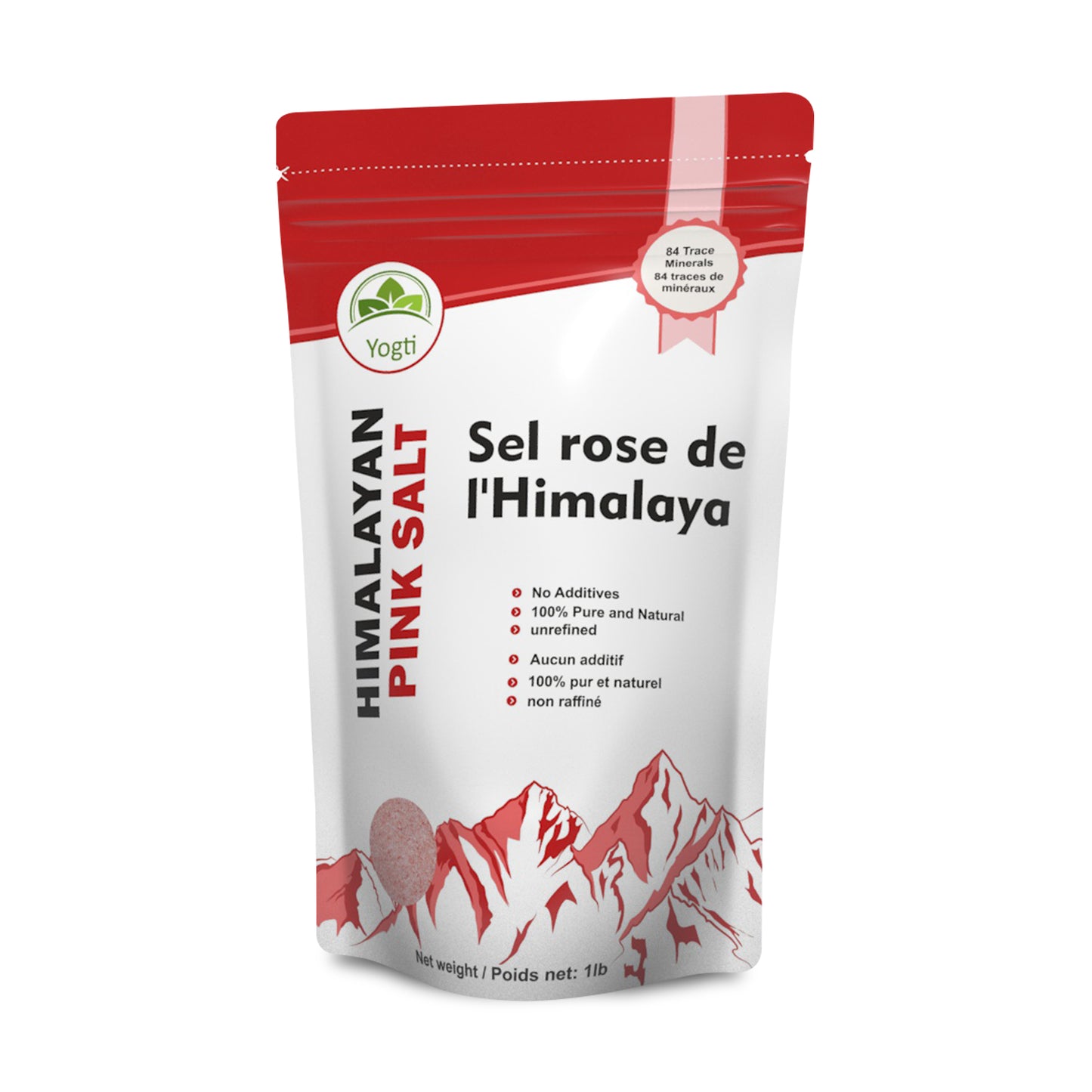 Yogti Himalayan Pink (fine) Salt 1lb