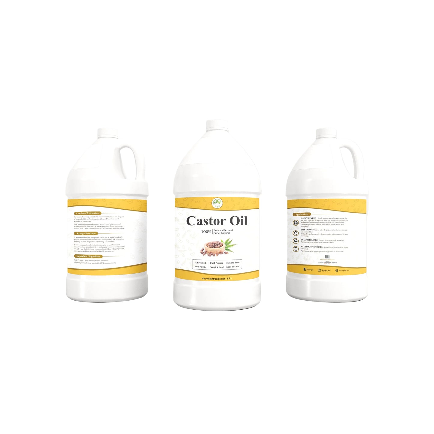 Yogti Castor Oil - 1 Gallon