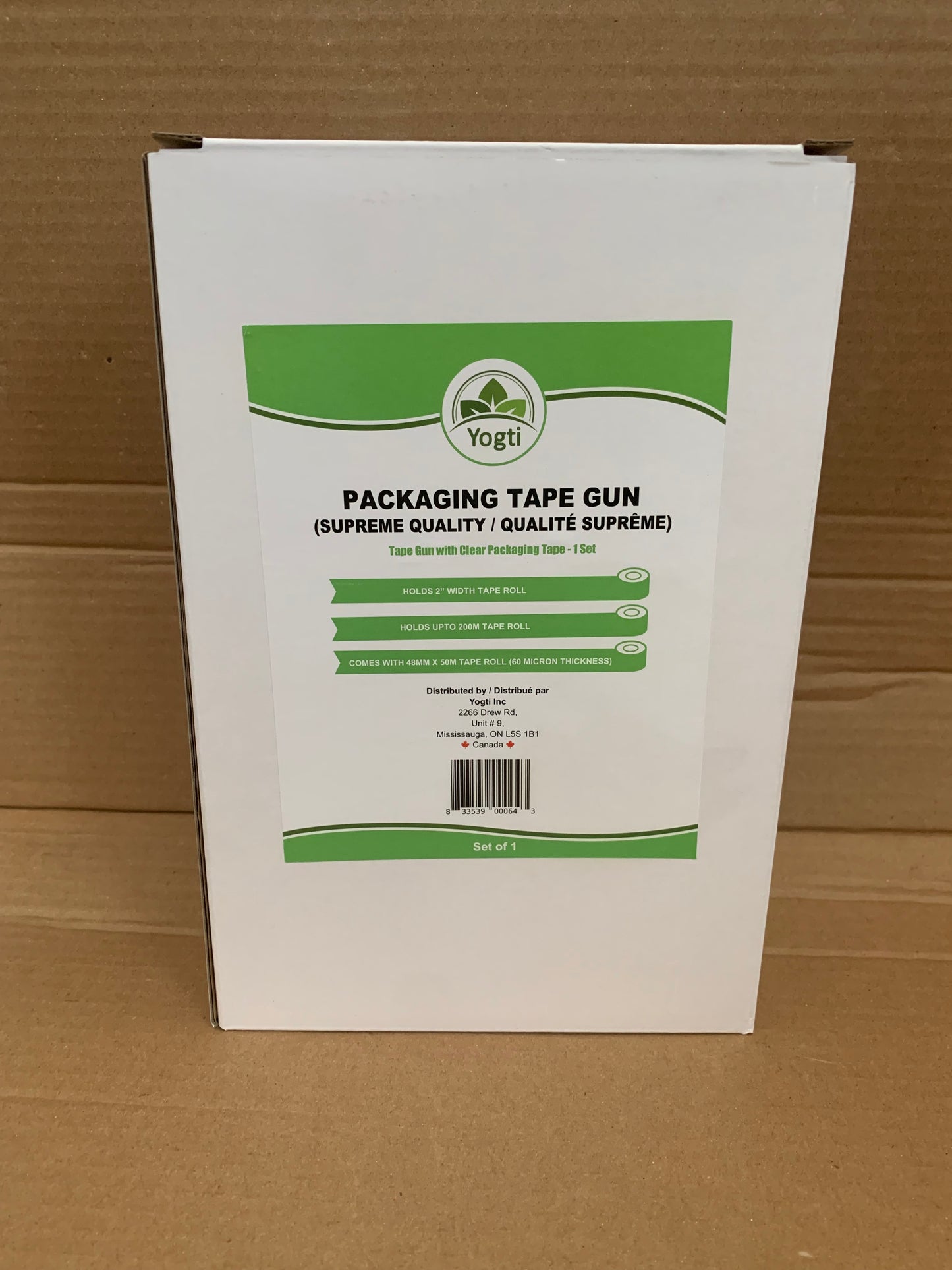 Yogti Packaging Tape Dispenser Gun with a 50 M tape roll